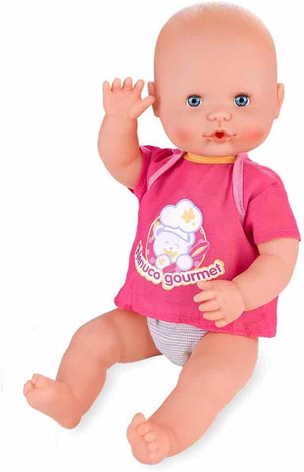 Nenuco Meal Baby Doll with Recipe Book and Blender, Bottle Spoon 16" Doll