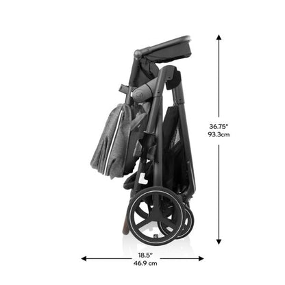 Evenflo Shyft Intuiti+ Travel System Featuring Revolve180 LiteMax NXT with SensorySoothe (Angler Tweed)