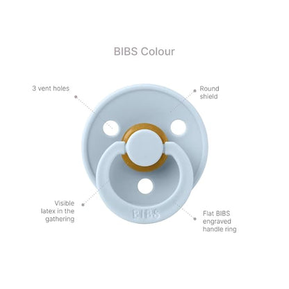 BIBS Colour Soother 4-Pack | BPA Free Dummy Pacifier 18-36 Months