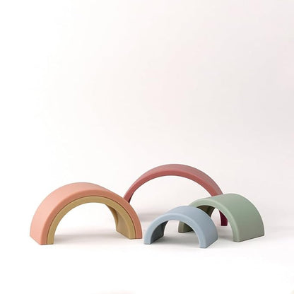 Itzy Ritzy Rainbow Stacker Toy - Includes 5 Arches