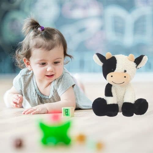 9 inches Cow Stuffed Animal Soft Plush Cute Cow Doll