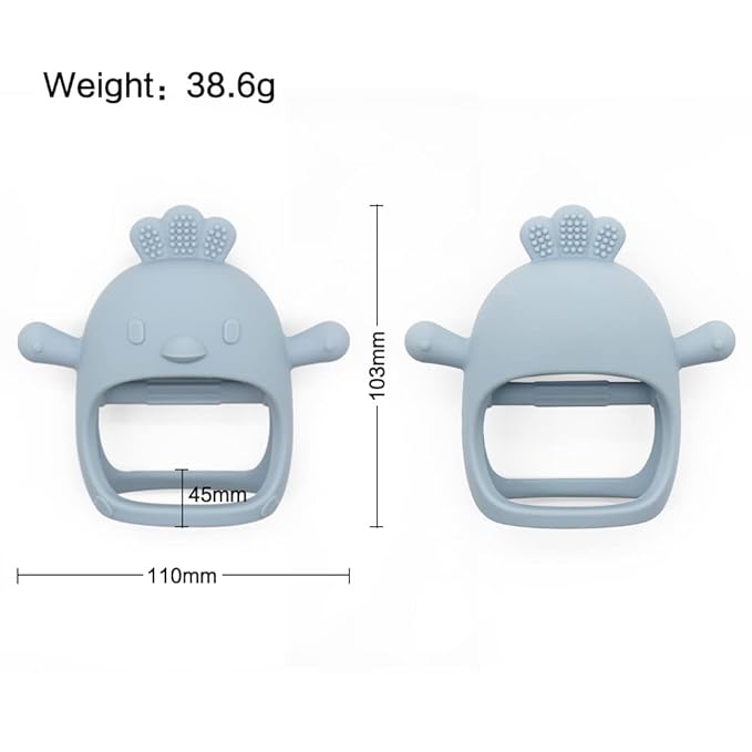 Teething Toys for Babies 0-6 months BPA Free, Never Drop Teether Baby Chew Toys for Teething Relief 0-3 Months