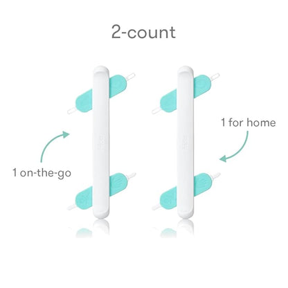 Frida Baby 3-in-1 Nose, Nail + Ear Picker: Baby Ear Cleaner + Baby Nose Cleaner and Nail Tool for Babies + Toddlers, Safely Clean Baby's Boogers, Ear Wax & More, 2 Count