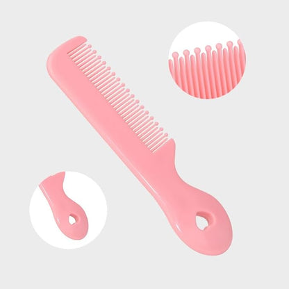 1 Pack Of 4 Round Colorful Tip Bristles Baby Cute Comb Baby Grooming For Sensitive Scalp Skin, for Nursery Newborn Infant Girl Boy Kids Comb Baby，Grooming and Healthcare Kits