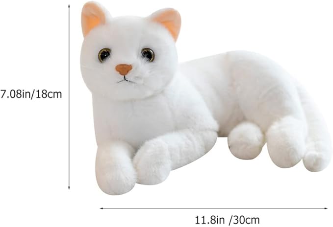 Gadpiparty Halloween Decorations Home Decor Home Decor Home Decor Plush Cat Doll, Realistic Soft Plush Cat for Boys and Girls 12 Inch)
