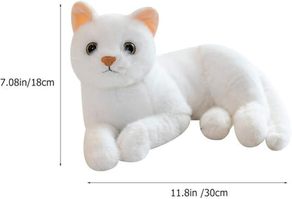 Gadpiparty Halloween Decorations Home Decor Home Decor Home Decor Plush Cat Doll, Realistic Soft Plush Cat for Boys and Girls 12 Inch)