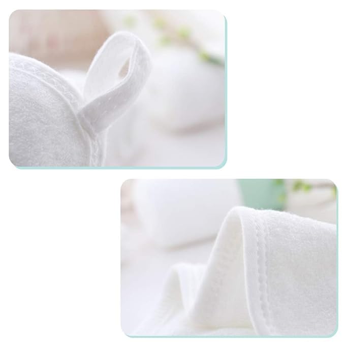 HIPHOP PANDA Baby Washcloths, Rayon Made from Bamboo - 2 Layer Ultra Soft Absorbent Newborn Bath Face Towel 6 Pack
