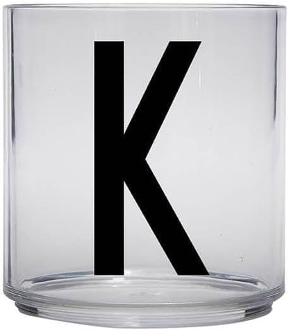 Design Letters Tritan Dinnerware Cups for Kids A-Z 6 Oz| Kids Glass Designed in Denmark for Baby feeding | Toddler Cup for Drinking | Unbreakable Tableware for Baby|Stackable Tumbler Cup BPA/BPS Free