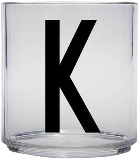 Design Letters Tritan Dinnerware Cups for Kids A-Z 6 Oz| Kids Glass Designed in Denmark for Baby feeding | Toddler Cup for Drinking | Unbreakable Tableware for Baby|Stackable Tumbler Cup BPA/BPS Free