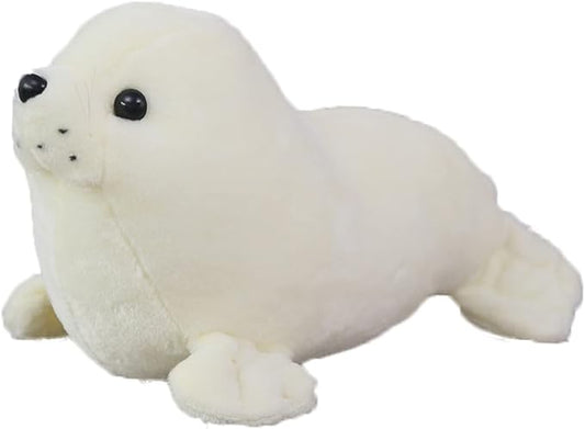 Seal Plush Stuffed Animal White Cute Toy Pillow Kawaii Doll 9 inch