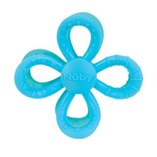 Nuby Fun Loops Teether - Flower-Shaped Infant Teething Toy for Babies 3+ Months