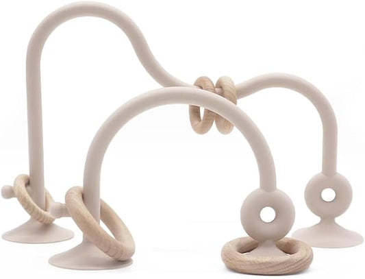 High Chair Toys with Suction Cups for Babies, Silicone Suction Toys for Infants Aged 6M+ 6-12 Months