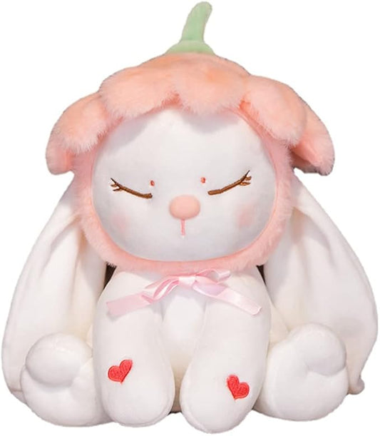 MISI White Petal Rabbit Plush 11" Baby Bunny Toy Doll
