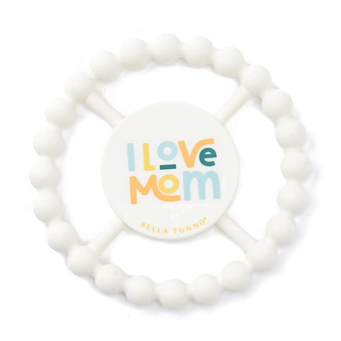 Bella Tunno Happy Teether ??Soft & Easy Grip Baby Teether Toy, Silicone Teether Ring to Help Soothe Gums