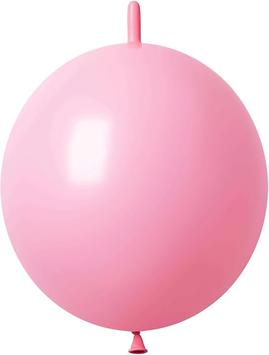 10 Inch Pink Link Balloon 50 Pcs Quick Linkable Balloon