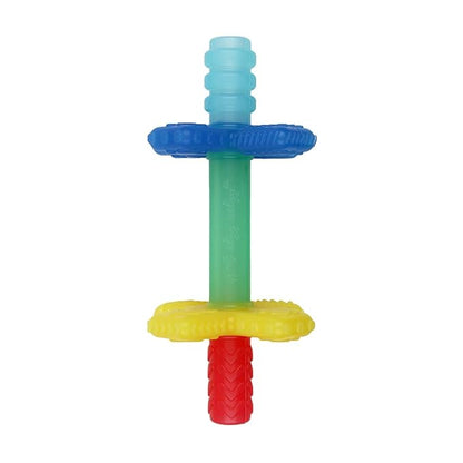 Itzy Ritzy Teensy Tube Teether; Textured Hollow Baby Teething Tube