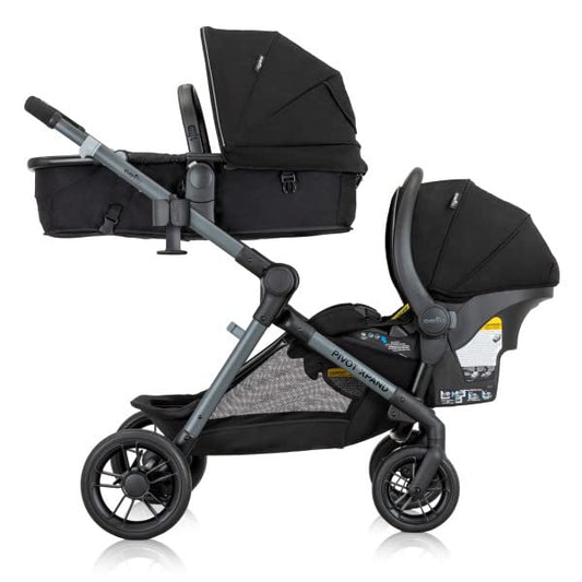 Evenflo Pivot Xpand Modular Travel System with LiteMax Infant Car Seat