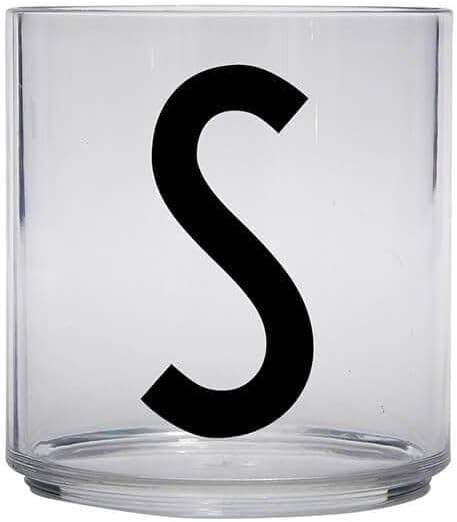 Design Letters Tritan Dinnerware Cups for Kids A-Z 6 Oz| Kids Glass Designed in Denmark for Baby feeding | Toddler Cup for Drinking | Unbreakable Tableware for Baby|Stackable Tumbler Cup BPA/BPS Free