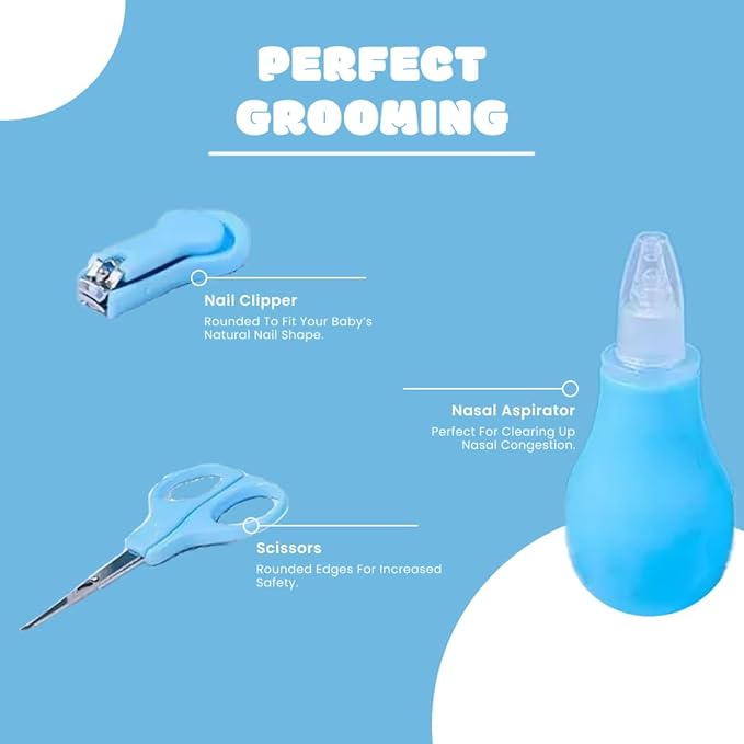 8 in 1 Baby Grooming Kit (Blue)