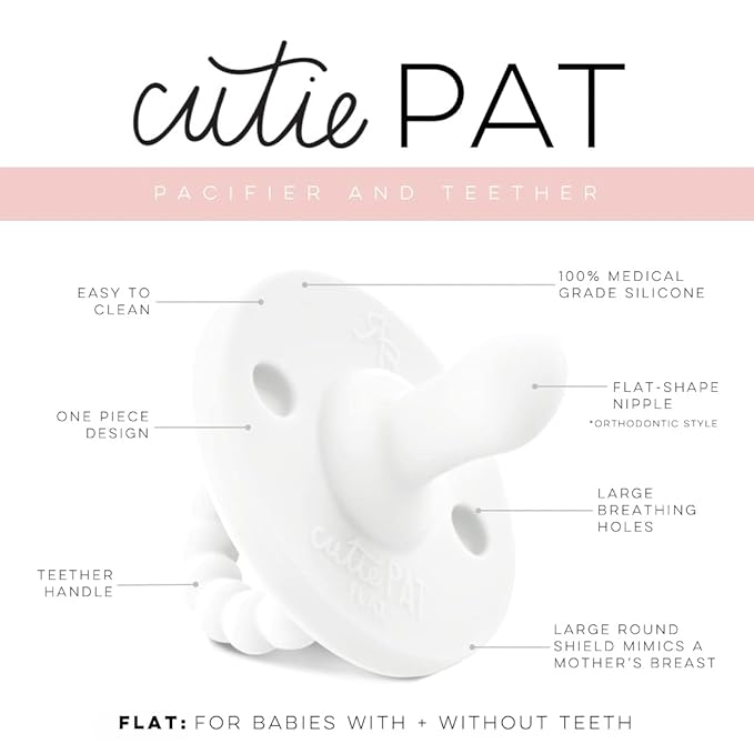 Ryan & Rose Cutie PAT All-in-One Pacifier and Teether Massaging (3 Pack),