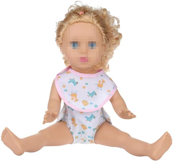 SOTOGO 34 Pieces Baby Doll Care Set Doll Feeding and