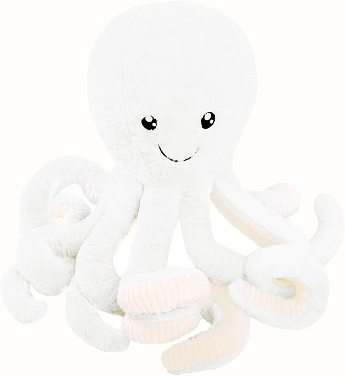 DENTRUN Octopus Stuffed Animals, Giant Octopus Plush Doll Play Toys for Kids Girls Boys Adults Birthday Xmas Halloween Present Stuffed Sea Animals Plushie 7/16/24/32 Inches, 5 Colors