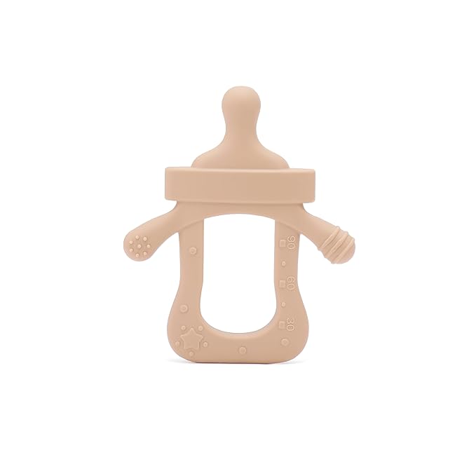 Baby Silicone Teething Ring Teether Gift Set for Boys and 3 Months 4 Toys