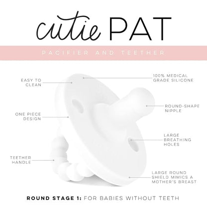 Ryan & Rose Cutie PAT All-in-One Pacifier and Teether Massaging (3 Pack), 1)