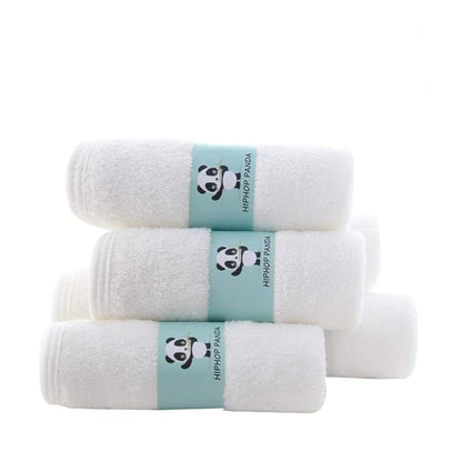 HIPHOP PANDA Baby Washcloths, Rayon Made from Bamboo - 2 Layer Ultra Soft Absorbent Newborn Bath Face Towel 6 Pack