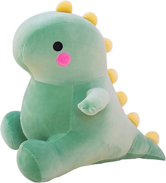 Cute Dinosaur Plush Toys, Fat Dinosaur Stuffed Animals Toys Dolls (Green,13in)