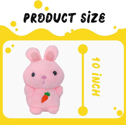 Soft and Cuddly Pink Animal Plush Toy, Dreamy Soft and Cuddly Pink Plush Doll 3+ (Rabbit)