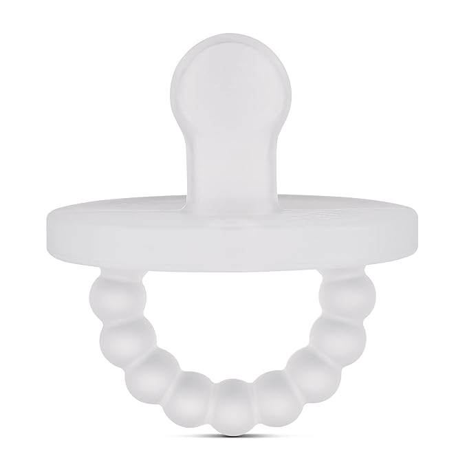 Ryan & Rose Cutie PAT Pacifier Teether (Slant, Clear)