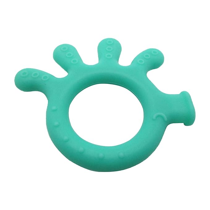 Silicone Finger Teether Toy - Handheld Teething Relief for Girls & Boys