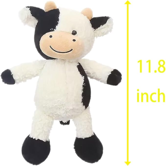 Cow Stuffed Animal Cow Plush Doll Toy 11.8 inch