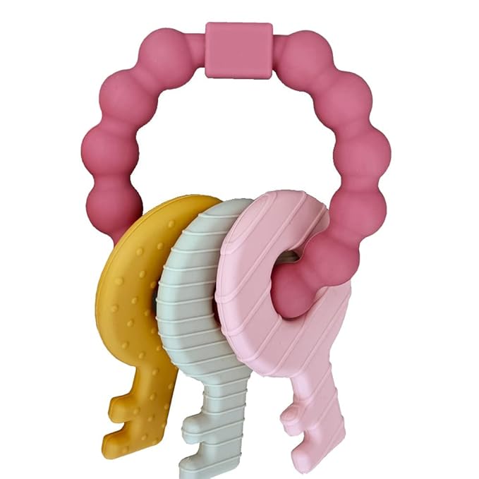 Baby Keys Toy, Teething Keys Toy for Toddlers 3-18 Months