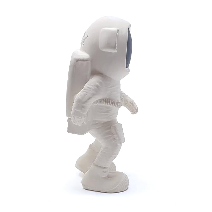 AstroGNAW (White) Natural Rubber Baby Toy for Teething, Bath time