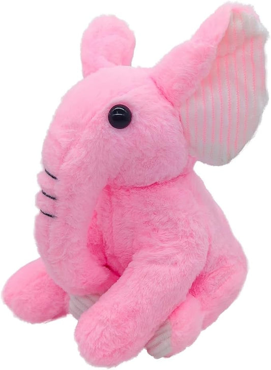 Soft and Cuddly Pink Animal Plush Toy, Dreamy Soft and Cuddly Pink Plush Doll 3+ (Elephant)