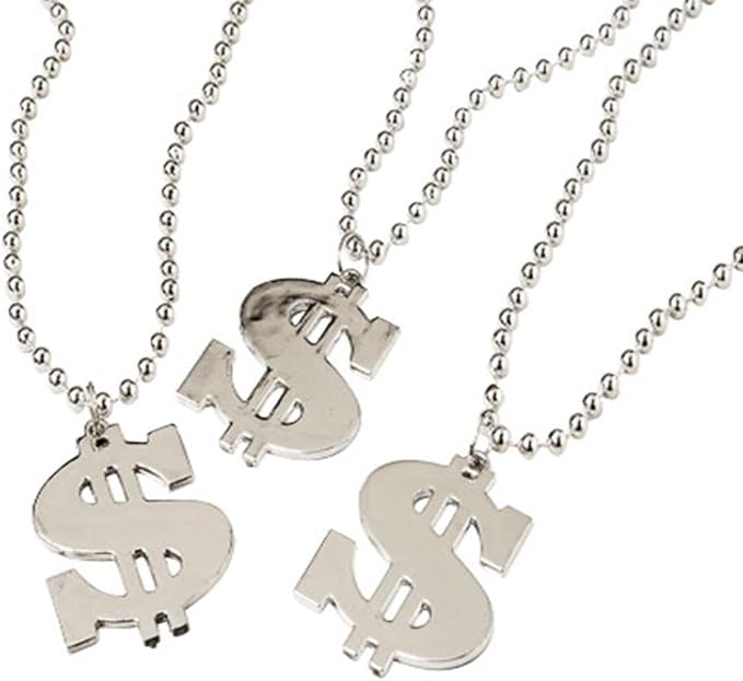 Dollar Sign Necklace,1 Dozen