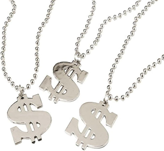 Dollar Sign Necklace,1 Dozen
