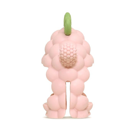 RaZbaby RaZberry Grip Silicone Teether Toy for 3M+ | Drop Resistant Hand Held Teether for Babies and Infants - Designed by Nature with Our Patented BerryBumps Multitextured Design 3M+, Pink