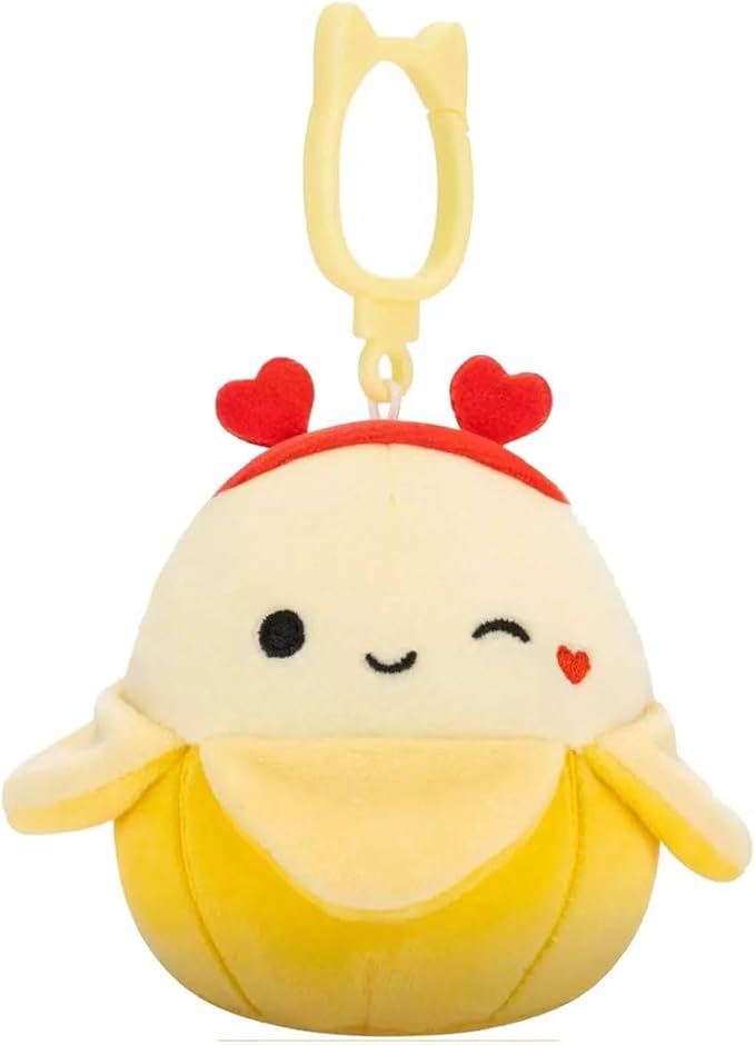 Squishmallows 2025 Valentine Squad 3.5" Mini Plush Doll Clip Keychain (Set of 6)