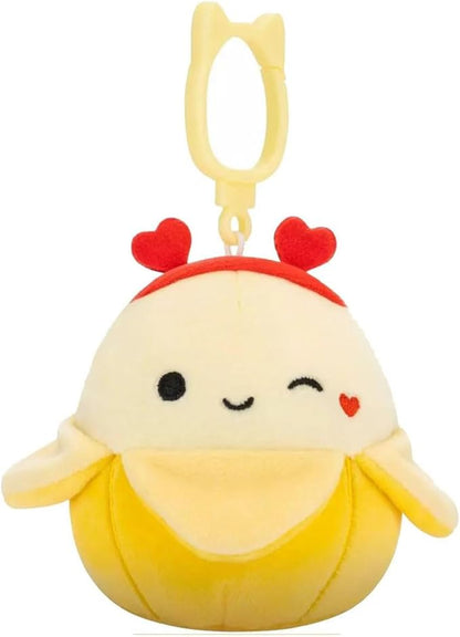 Squishmallows 2025 Valentine Squad 3.5" Mini Plush Doll Clip Keychain (Set of 6)