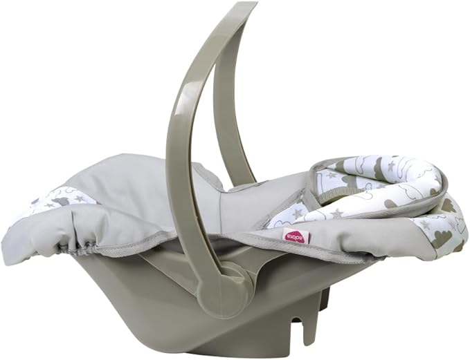 Adora Baby Doll Car Seat Carrier, with Removable Seat Cover - Machine Washable, Fits Most Dolls & Plush Animals Up to 20”, Birthday Gift for Children Ages 2+ - Twinkle Stars (Gray Handle)