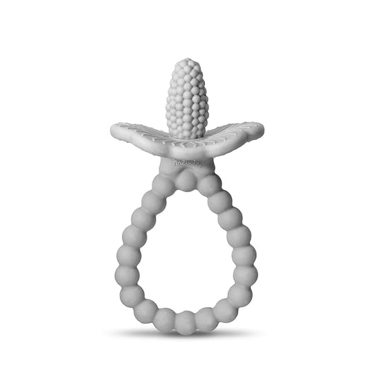 RaZbaby Silicone Baby Teether, BerryBumps Textured Silicone Soothes Babies??Sore Gums
