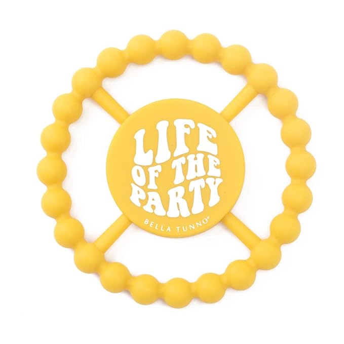 Bella Tunno Happy Teether ??Soft & Easy Grip Baby Teether Toy, Silicone Teether Ring to Help Soothe Gums