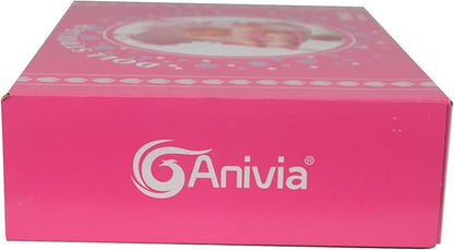 ANNIVIA Baby Doll Stroller Baby Doll Pram Baby Doll Carriage (DA004L Pink)…