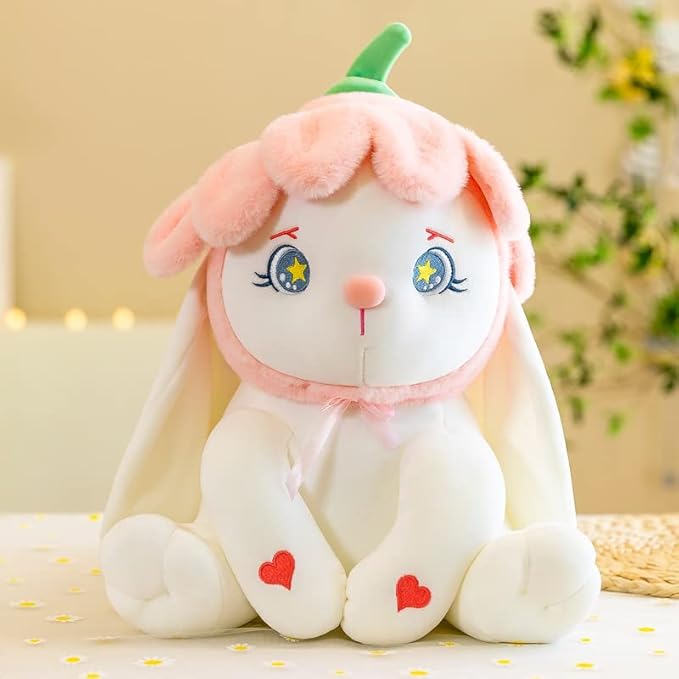 MISI White Petal Rabbit Plush 11" Baby Bunny Toy Doll