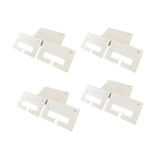 100 Pcs White Hair Clip Display Cards Hair Bow Hairpin