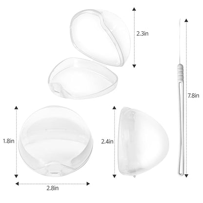 Pacifier Case,4 Pack BPA Free Pacifier Holder Case with Lanyard for Diaper Bag