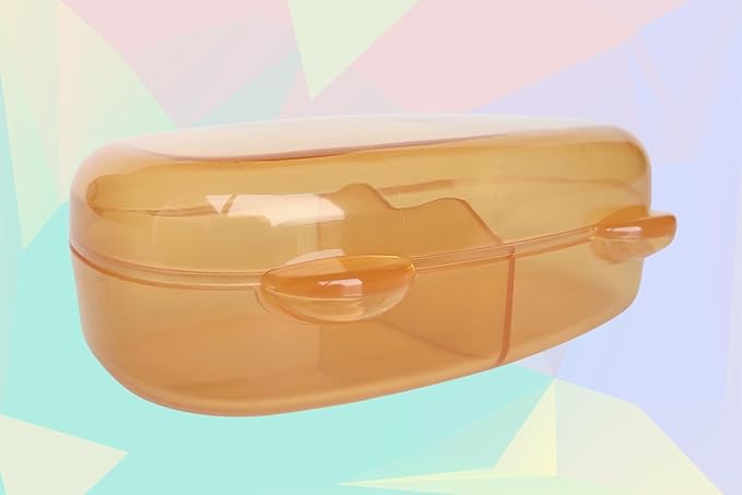Pacifier Case Holder Storage 2 Pacifier with Division Transparent Portable